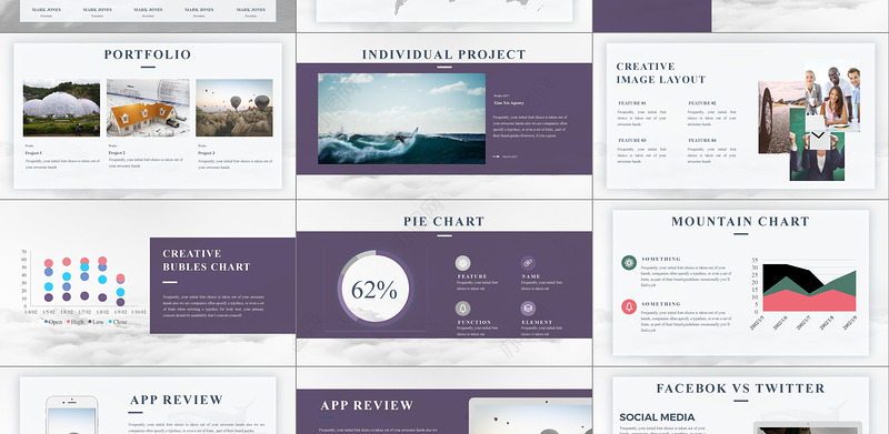 黑白极简商务汇报PPT模板