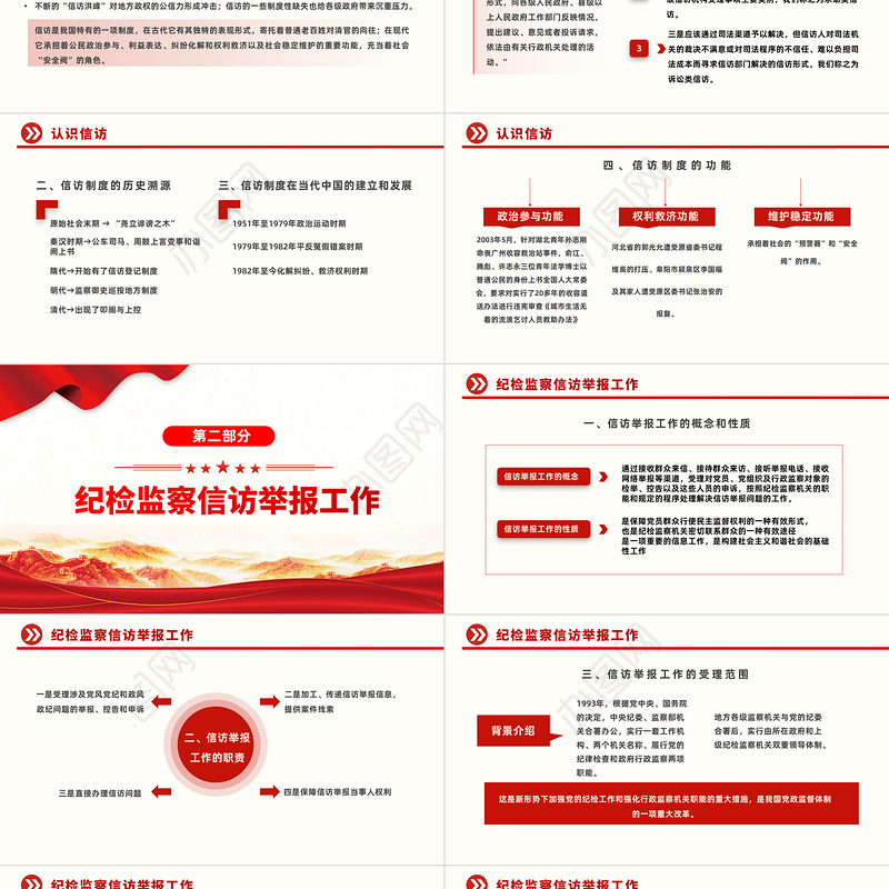 2023信访工作合规流程PPT红色简约风信访工作合规流程专题培训课件模板下载