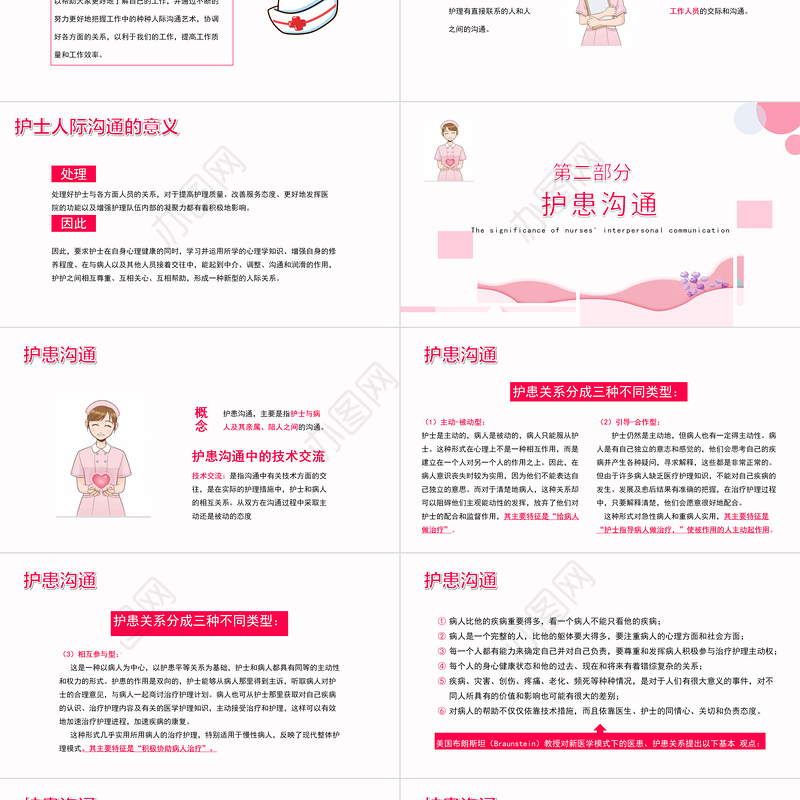 2022护士礼仪与沟通培训技巧PPT创意简约风护士技巧培训通用PPT