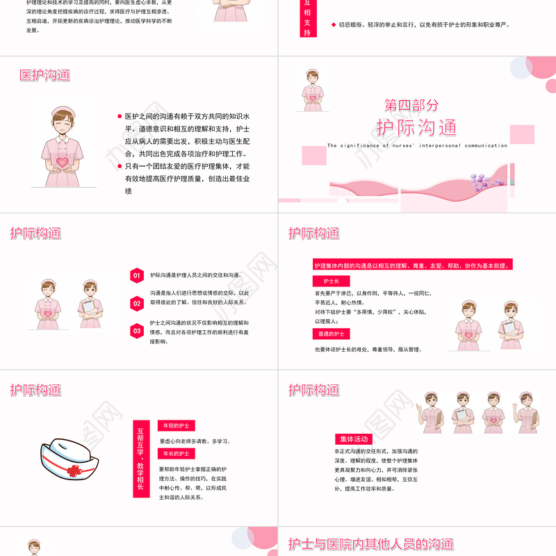 2022护士礼仪与沟通培训技巧PPT创意简约风护士技巧培训通用PPT