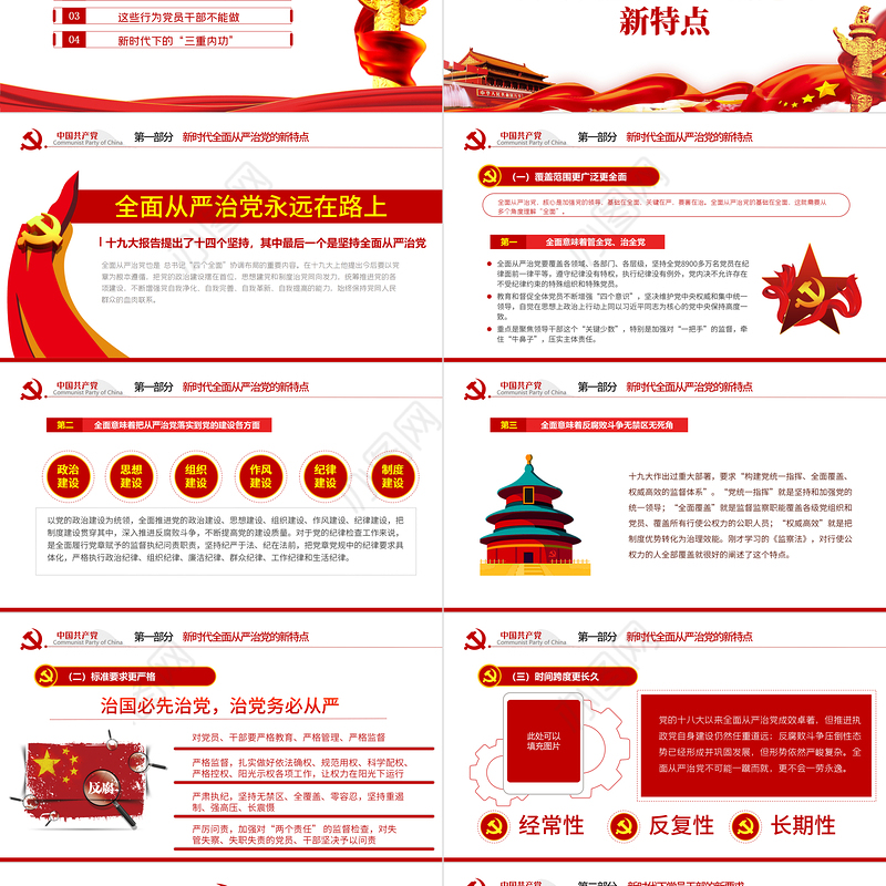 2020党风廉政反腐倡廉专题微党课保持永远在路上的清醒和执着PPT模板