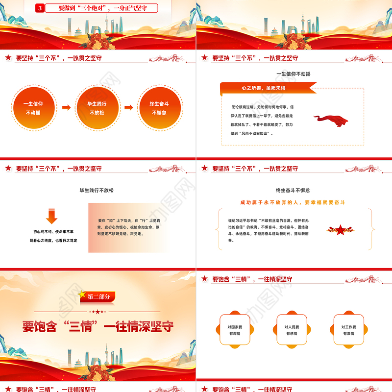 2022入党积极分子或预备党员思想PPT红色大气风入党积极分子或预备党员思想学习教育专题党课课件模板