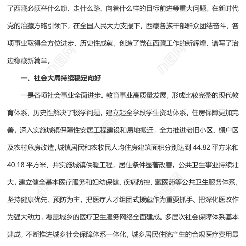 2024新时代党的治藏方略的历史性成就PPT精美大气西藏地区微党课(讲稿)