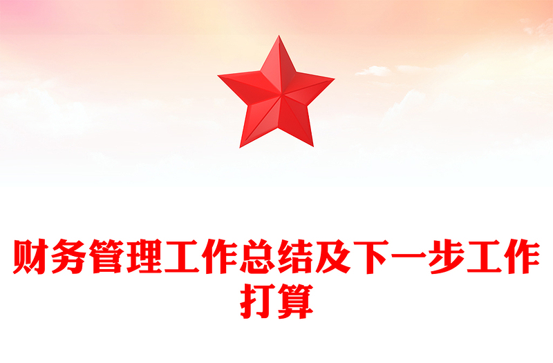 财务管理工作总结及下一步工作打算