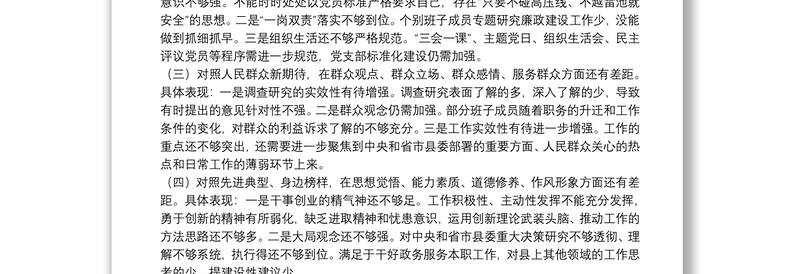政务服务中心党支部组织生活会检视问题整改落实情况