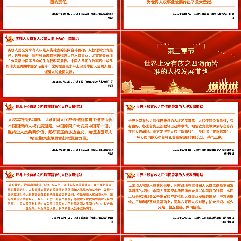 关于尊重和保障人权PPT推动形成更加公正、合理、包容的全球人权治理微党课课件