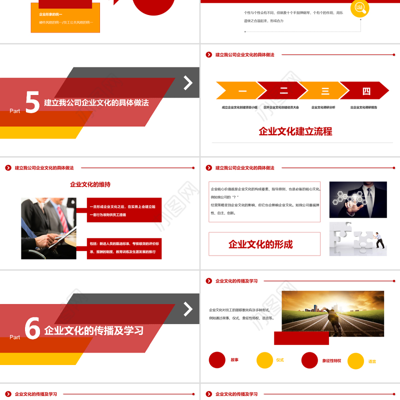 2019红色企业战略管理企业文化建设演讲PPT