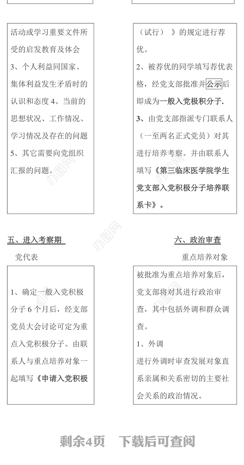 2021年入党程序流程图