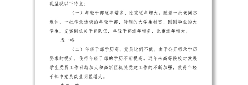 2021年轻干部队伍建设研究调研报告