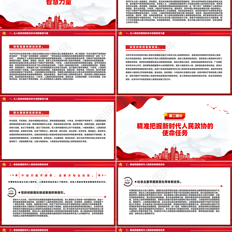 把人民政协制度坚持好PPT学习人民政治协商会议成立75周年大会上发表重要讲话课件