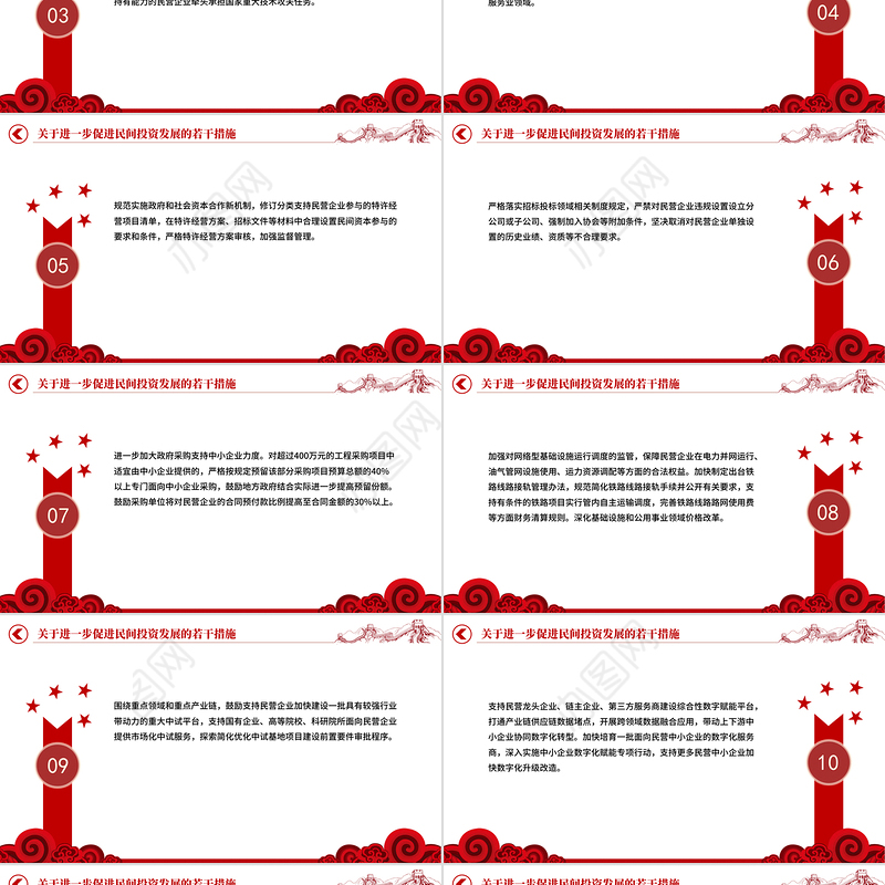 精美大气《关于进一步促进民间投资发展的若干措施》PPT课件