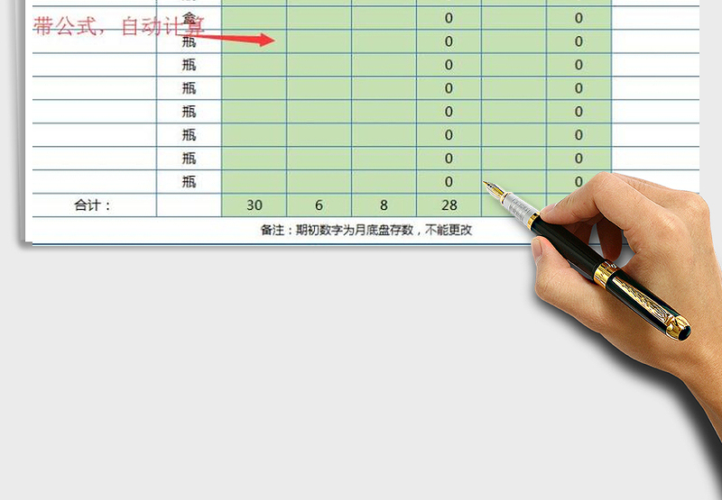 2021年酒水每日盘点表