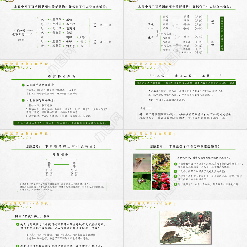 初中语文【从百草园到三味书屋】课件PPT