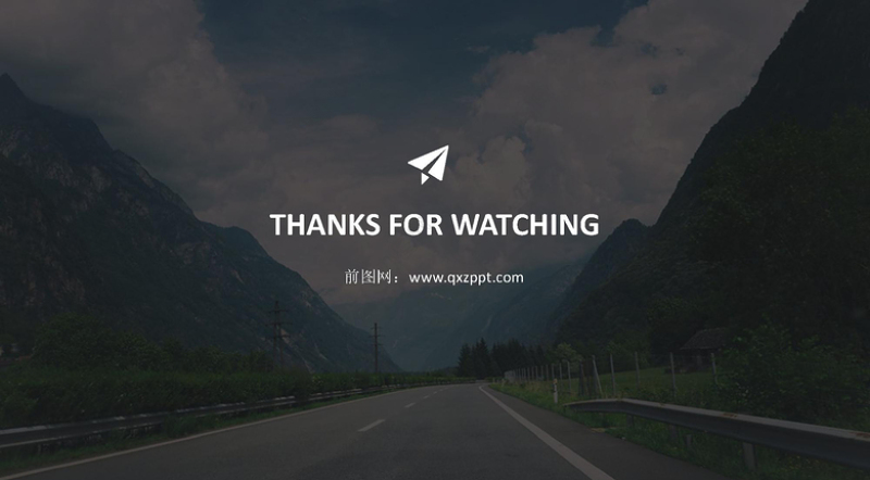 简约扁平化5色淡彩商务PPT模板