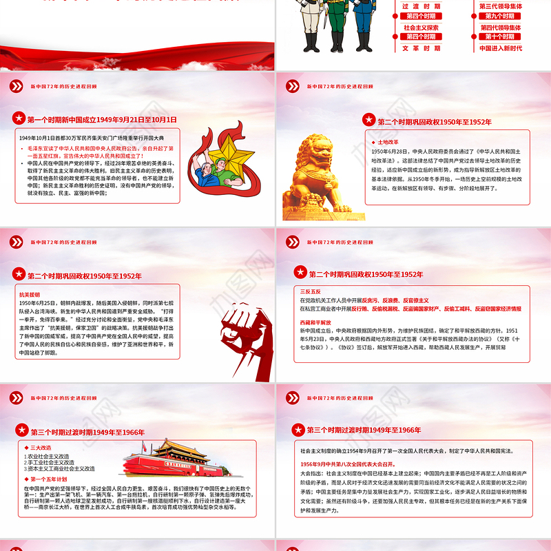 2021新中国史解读PPT庆祝建党一百周年专题党课