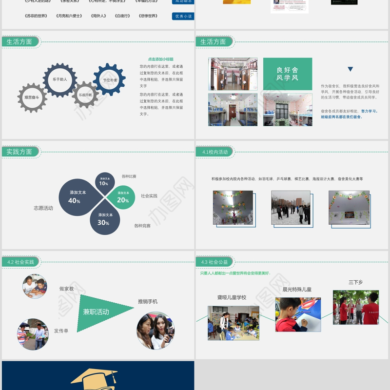 绿色国家奖学金申请答辩模板