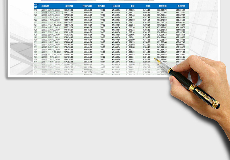 2021年贷款还款计算器(房贷计算器)还贷计划表