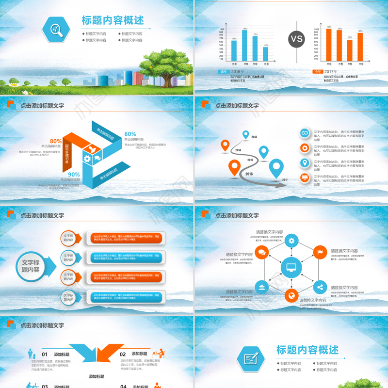 碧桂园房产森林城市会议总结通用动态ppt