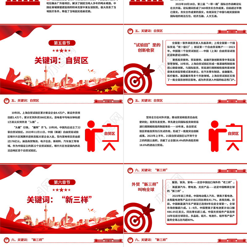 从8组关键词欣赏更加开放的中国ppt华美党建坚持改革开放政策专题党课