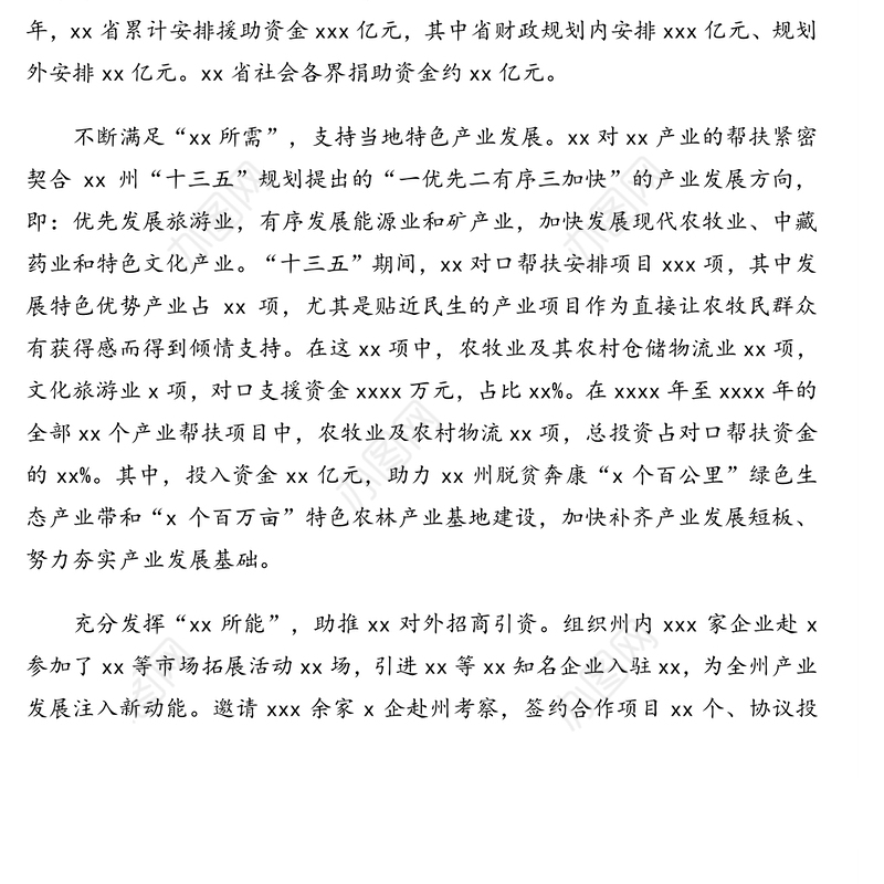 调研报告：扶贫产业援建与合作面临的问题及路径选择——基于xx对口帮扶xx的调研