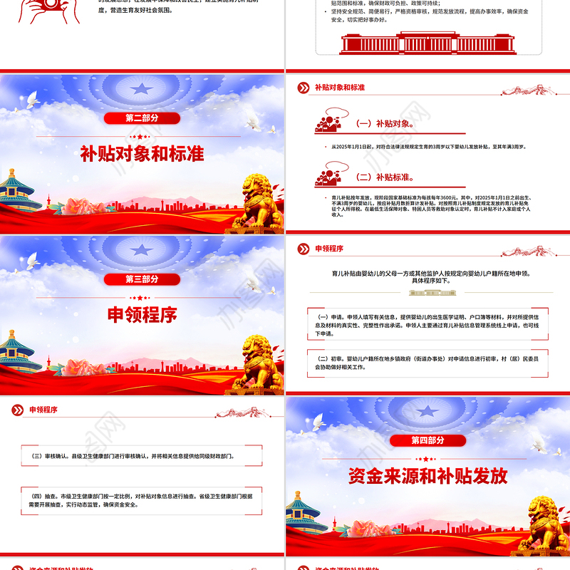 《育儿补贴制度实施方案》全文PPT课件