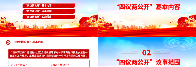 2025“四议两公开”工作法PPT农村基层组织工作方法模板