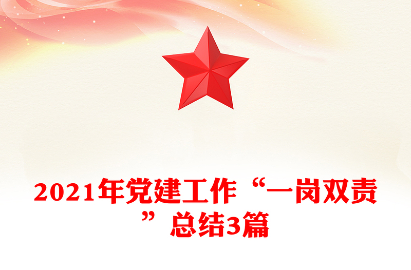 2021年党建工作“一岗双责”总结3篇