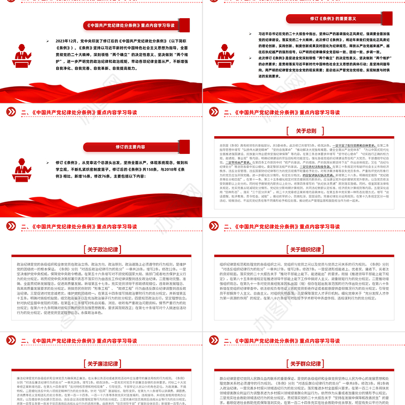 2024党纪学习教育PPT大气简洁集中性党纪教育专题微党课