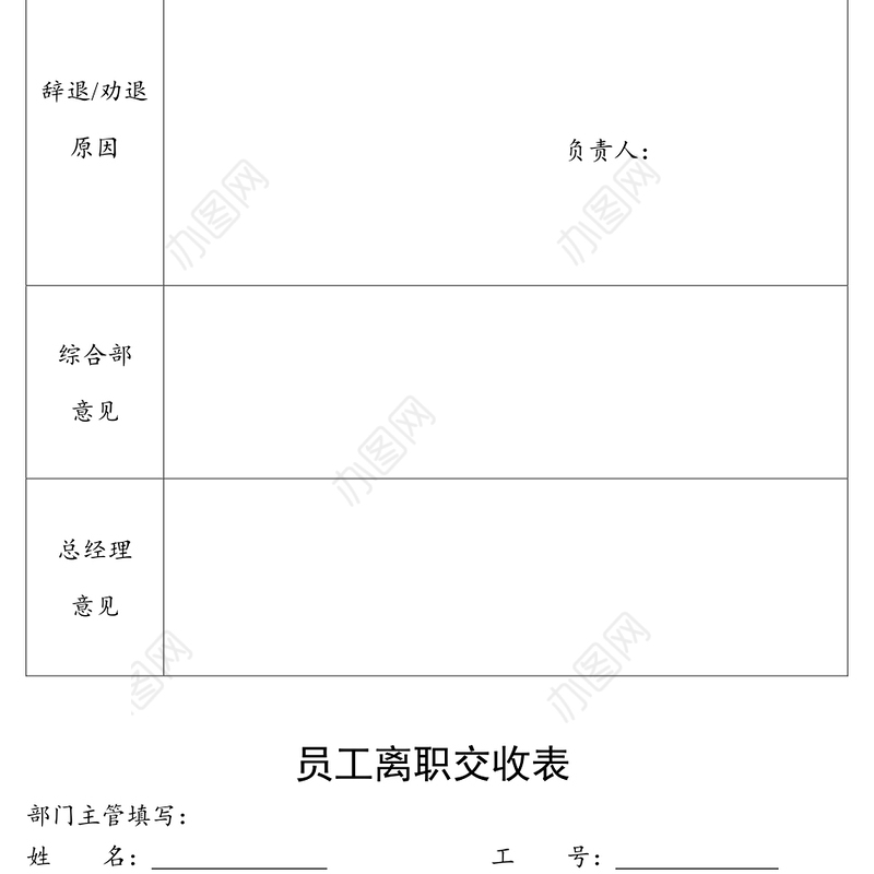 员工辞退通知书标准版工作材料