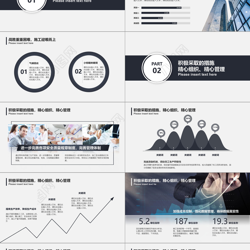 2018项目经理述职报告PPT模板