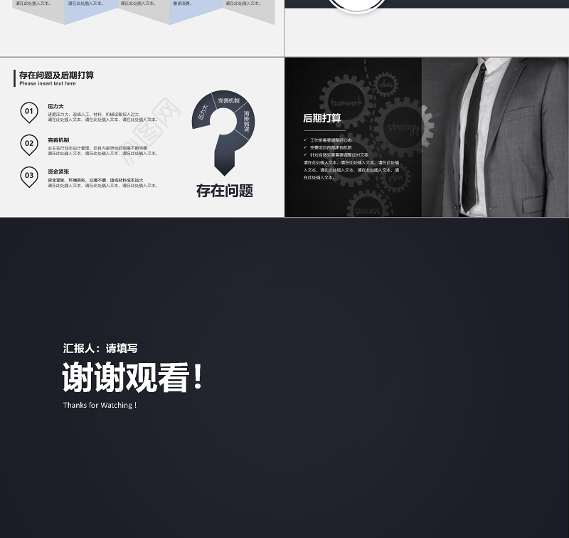 2018项目经理述职报告PPT模板