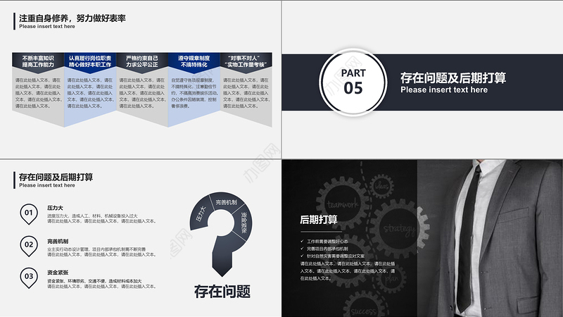 2018项目经理述职报告PPT模板