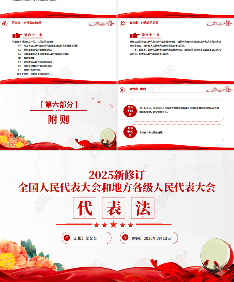 2025新修订《全国人民代表大会和地方各级人民代表大会代表法》PPT课件