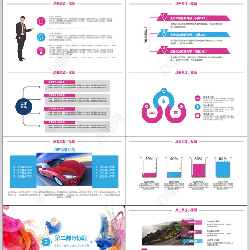 汽车年度销售计划PPT模板