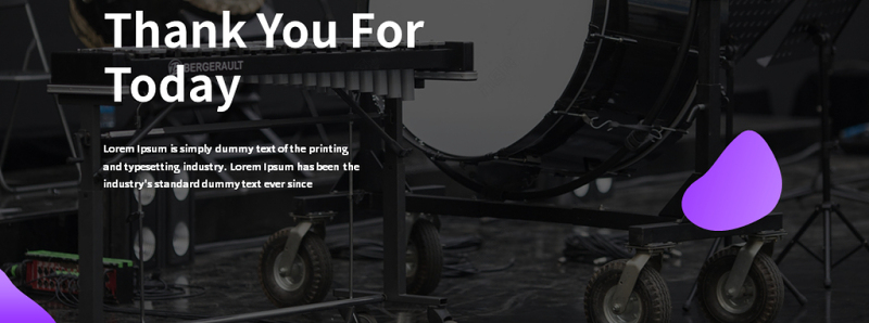 原创紫色创意音乐培训工作室宣传动态PPT模板