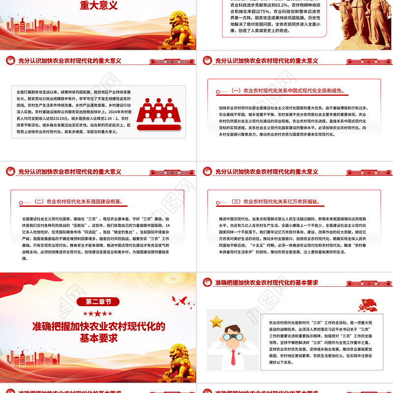 精美实用加快农业农村现代化PPT二十届四中全会系列党课课件