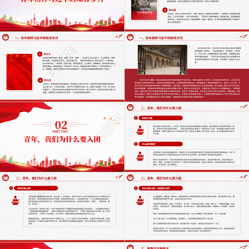 精美创意强化责任担当坚定爱党爱国信念青少年主题团日活动PPT课件