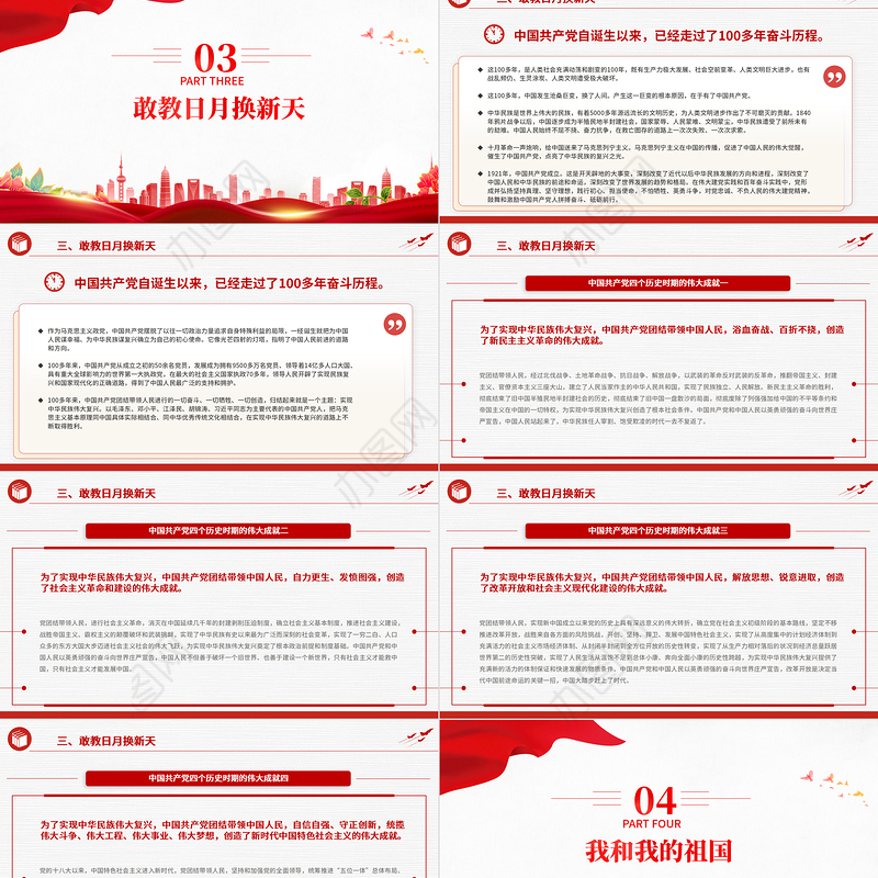 精美创意强化责任担当坚定爱党爱国信念青少年主题团日活动PPT课件