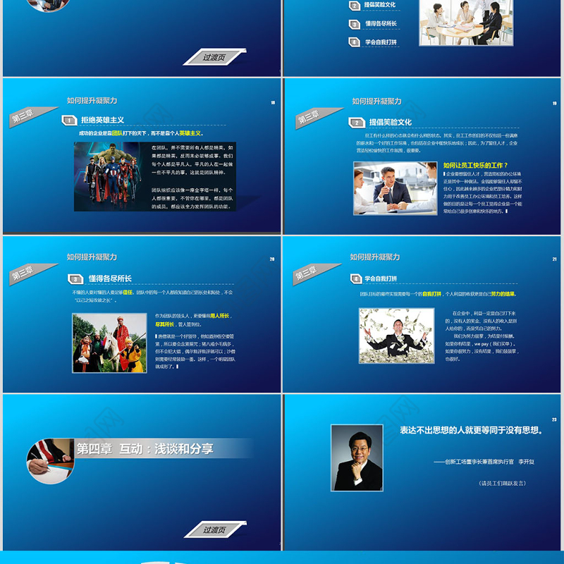 企业文化团队凝聚力员工培训PPT课件