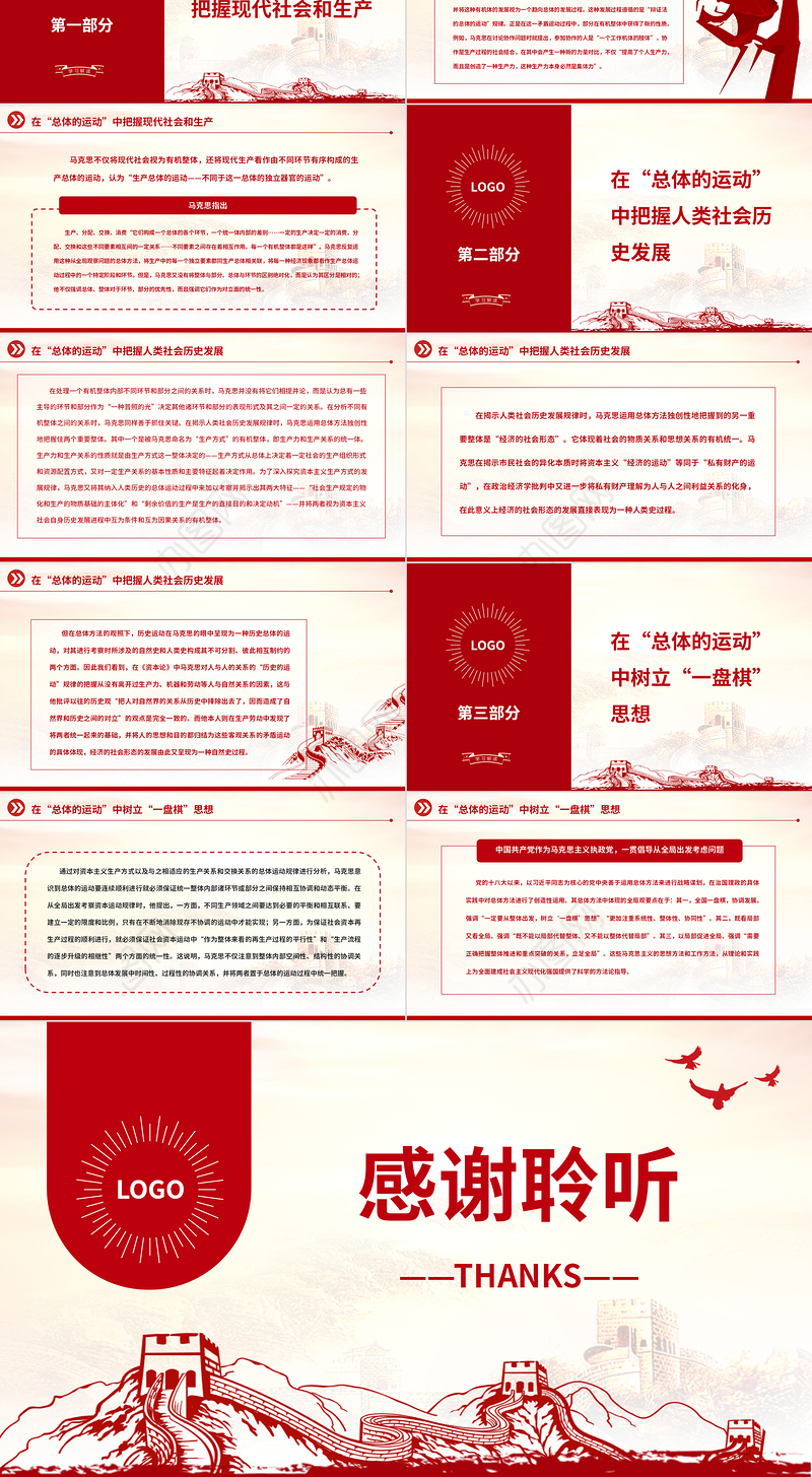 2022在“总体的运动”中把握全局PPT红色党政风深入学习马克思《资本论》专题党课党建课件