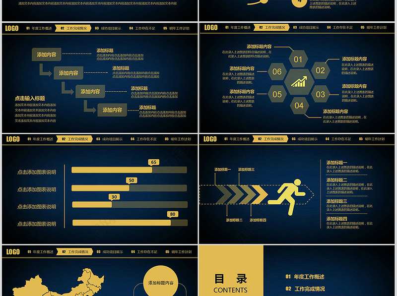 2019年终总结工作计划汇报ppt模板