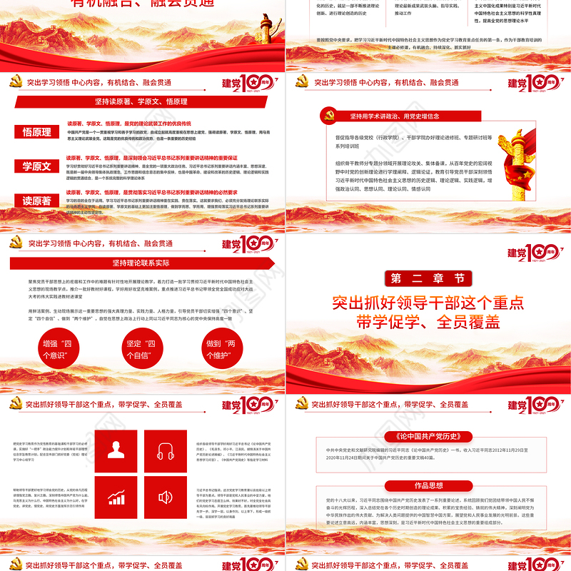 2021党史学习教育部署要求PPT学党史悟思想办实事开新局