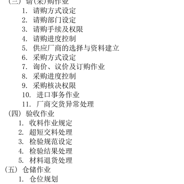 物料与采购管理系统