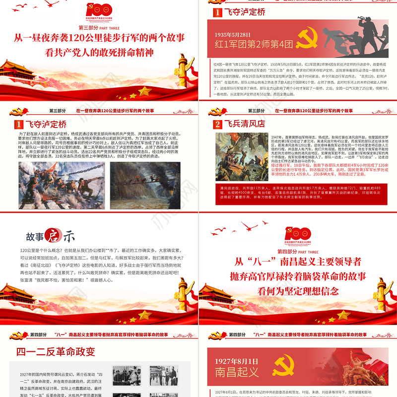 2021从党史故事学忠诚干净担当PPT庆祝建党100周年专题党课党性教育专题辅导课件