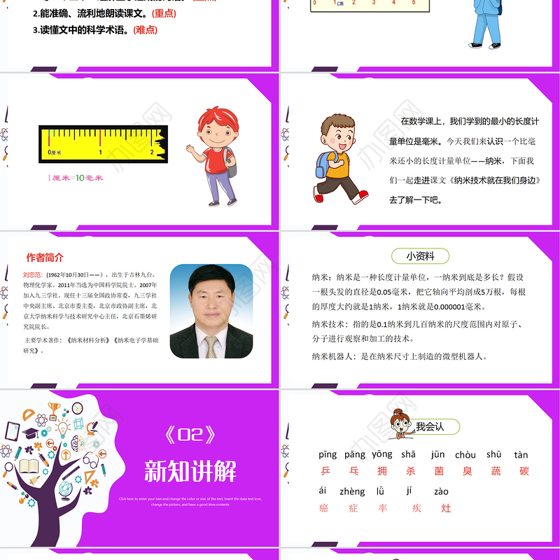 2022新奇的纳米技术PPT第7课小学四年级语文下册部编人教版教学课件