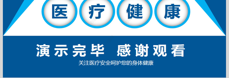 医疗安全健康宣传PPT模版