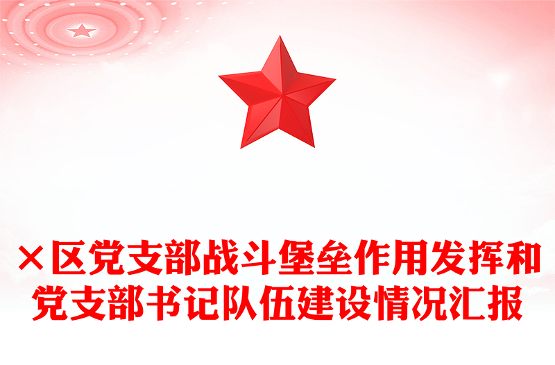 ×区党支部战斗堡垒作用发挥和党支部书记队伍建设情况汇报