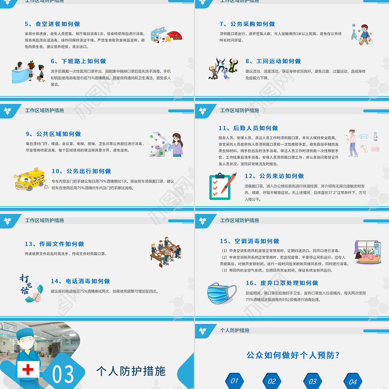 原创预防新型冠状病毒感染肺炎科普知识疫情防控PPT