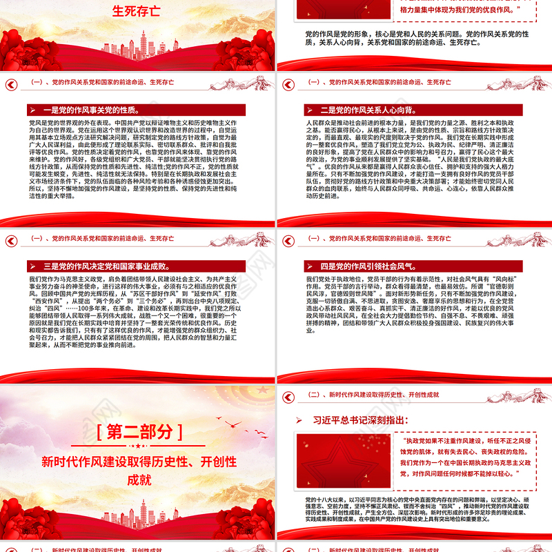 党政风2025作风建设永远在路上PPT主题教育党课