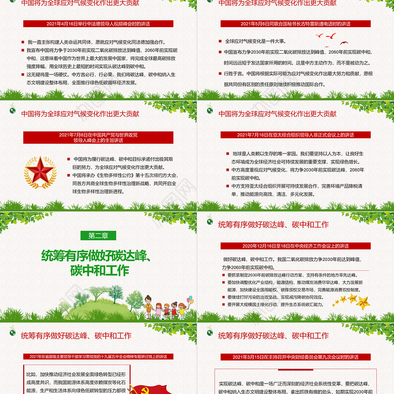 碳达峰碳中和PPT深入学习贯彻关于双碳理论的重要论述环保党课课件